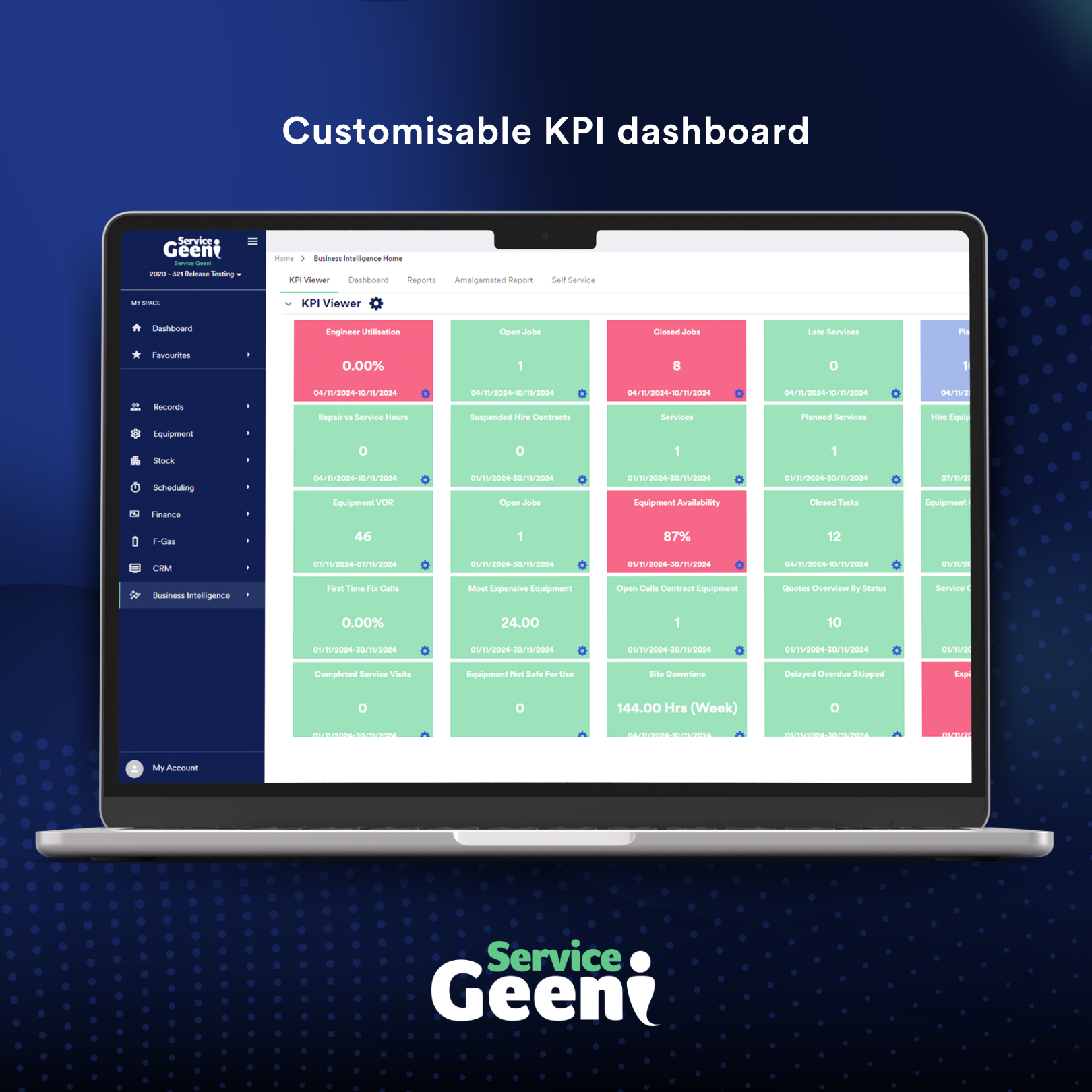 screenshot of Service Geeni
